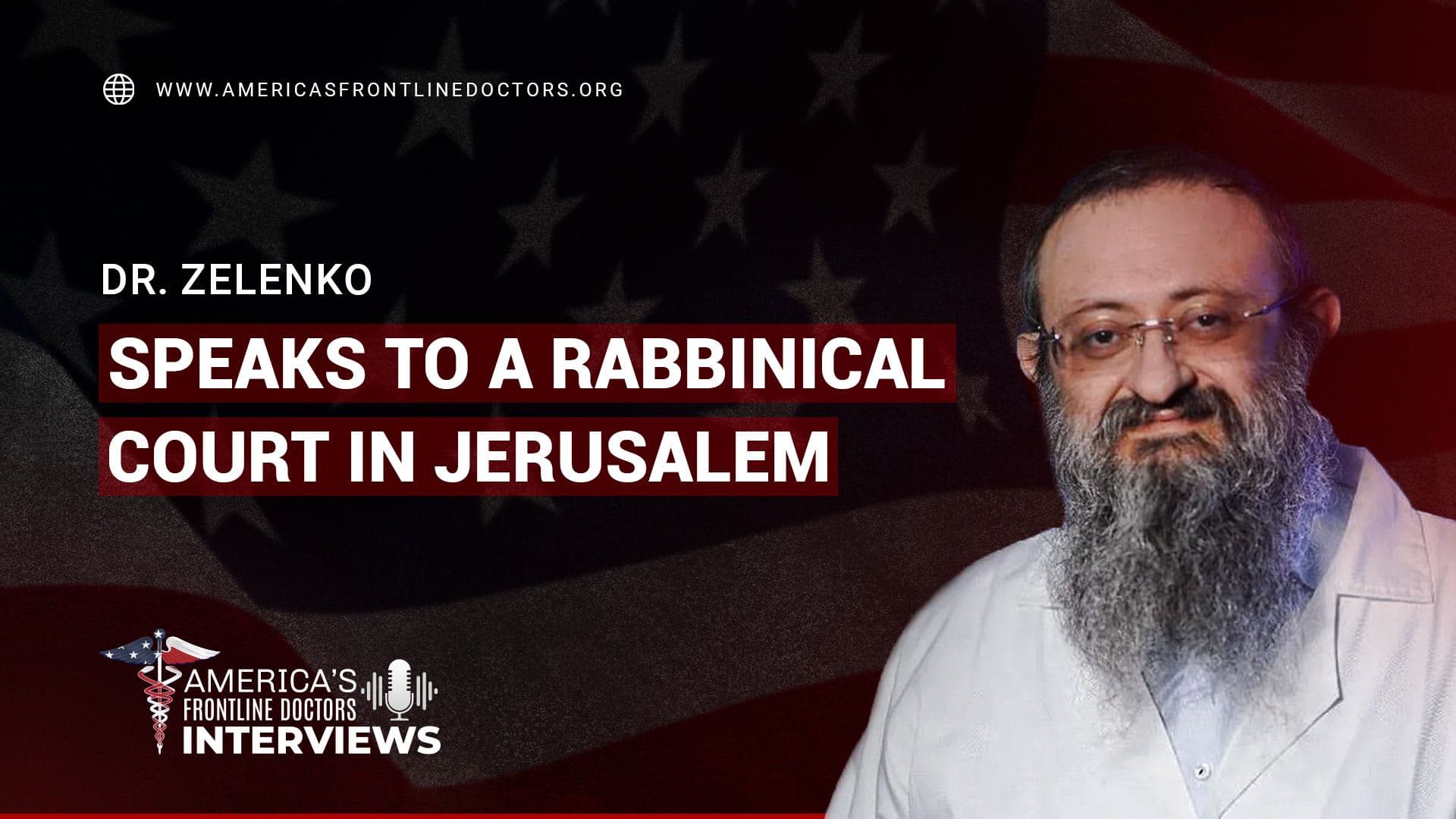 Dr. Zelenko speaks to a Rabbinical court in Jerusalem